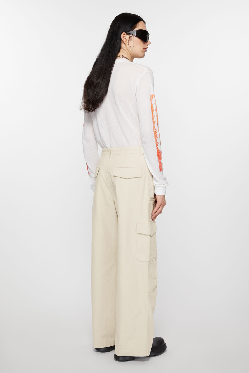 Twill trousers - Ivory white 4