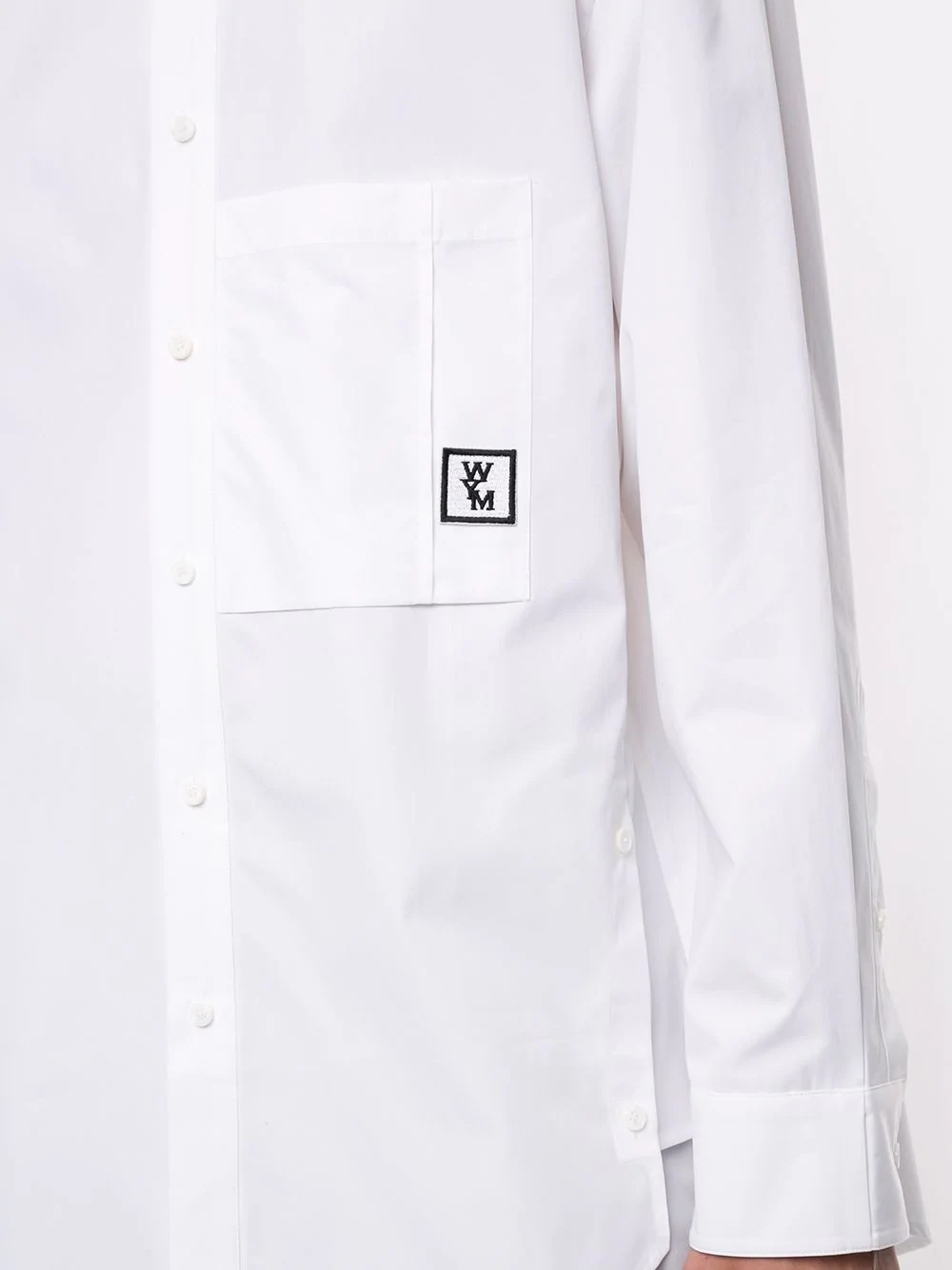 oversized cotton logo shirt - 5