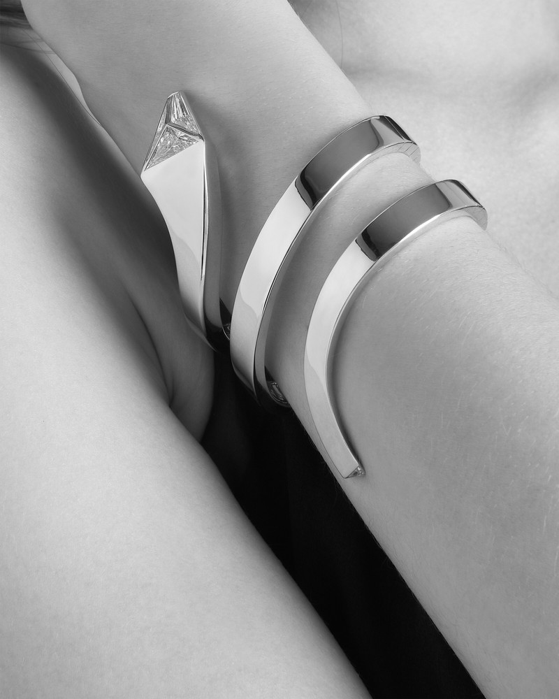 Eternal Gold snake bracelet in yellow gold and laboratory-grown diamonds 6