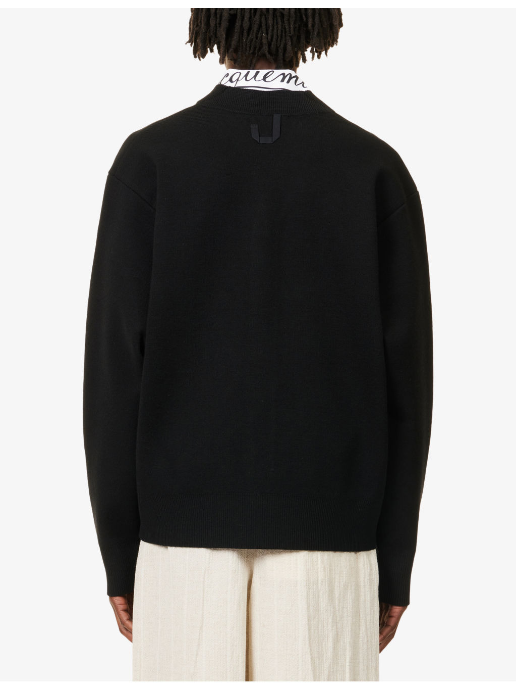 V-Neck Wool-Blend Cardigan - 4