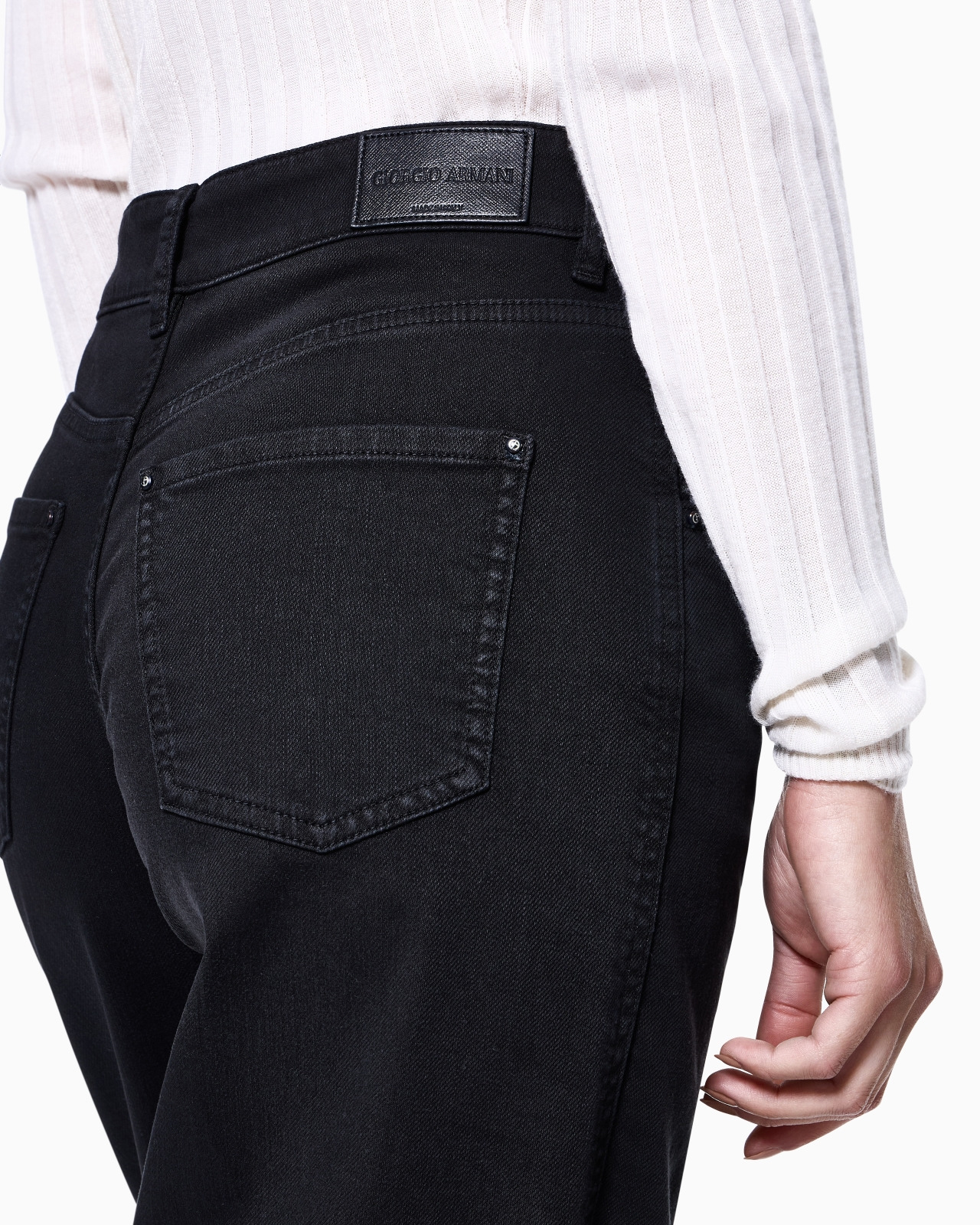 STRETCH-COTTON DENIM TROUSERS - 5