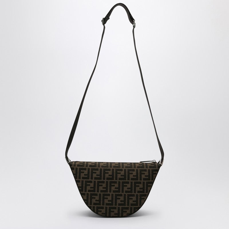 Fendi Melon Small Bag In Brown Ff Jacquard Men - 2