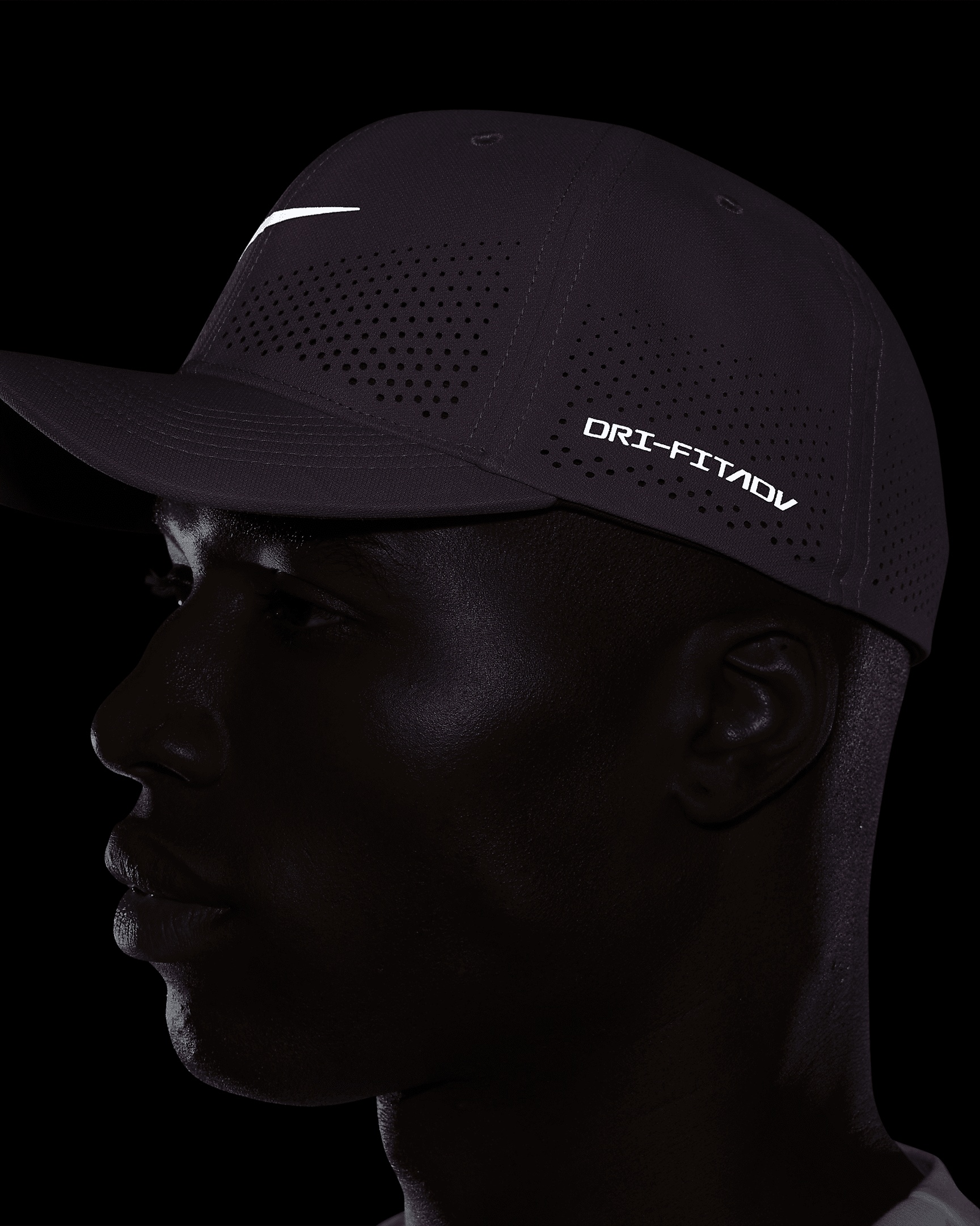 ■Nike■ Dry Fit ADV Rise Structure Swoosh Flex Cap Black & Nike Dri-FIT ADV Rise Structured SwooshFlex Cap FB5633 010