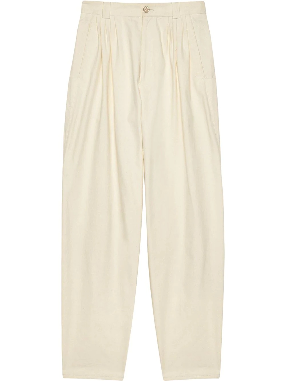 high-waist relaxed trousers - 1