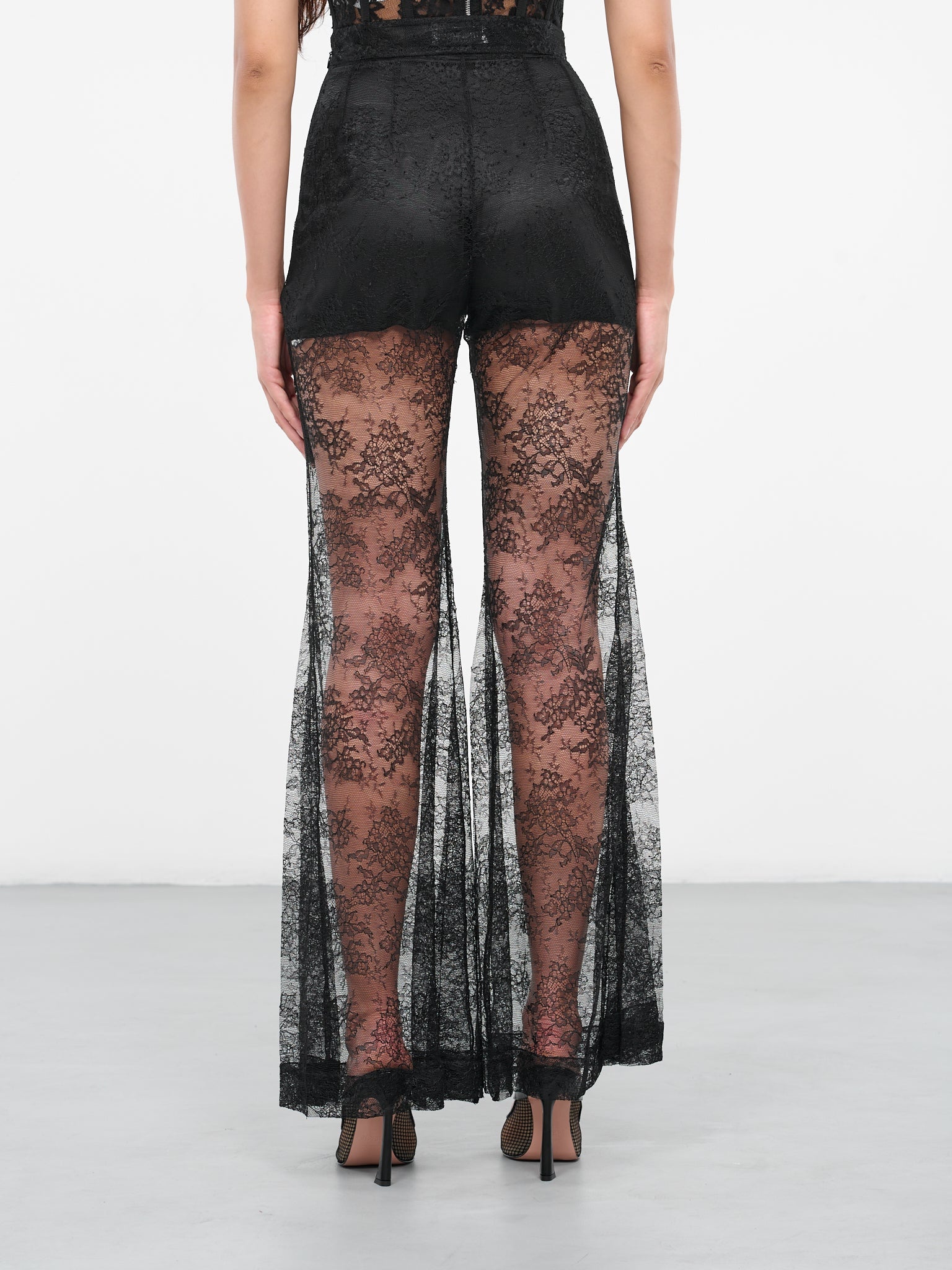 Lace Big Flare Pants - 3