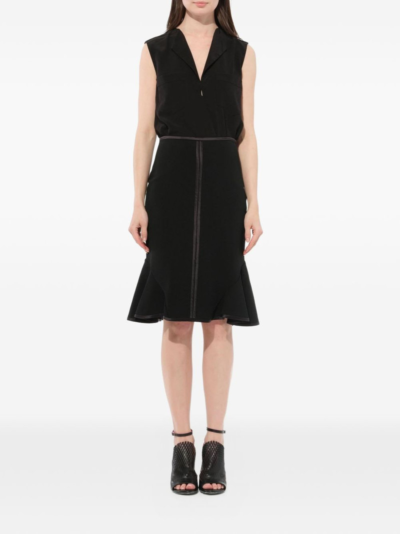 Givenchy ruffled satin-trim skirt outlook