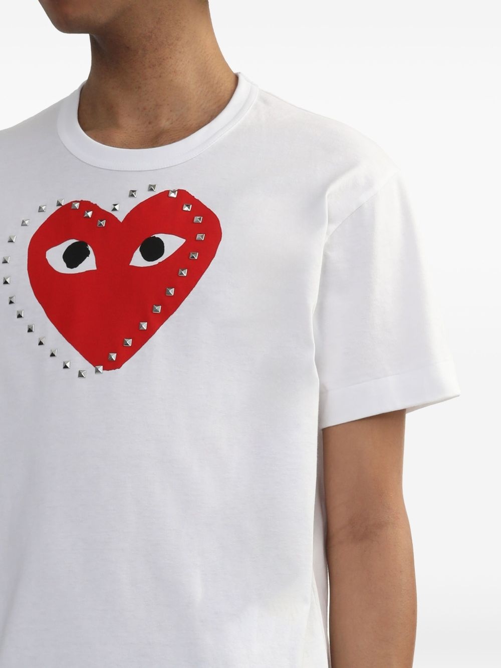 heart-print T-shirt - 5
