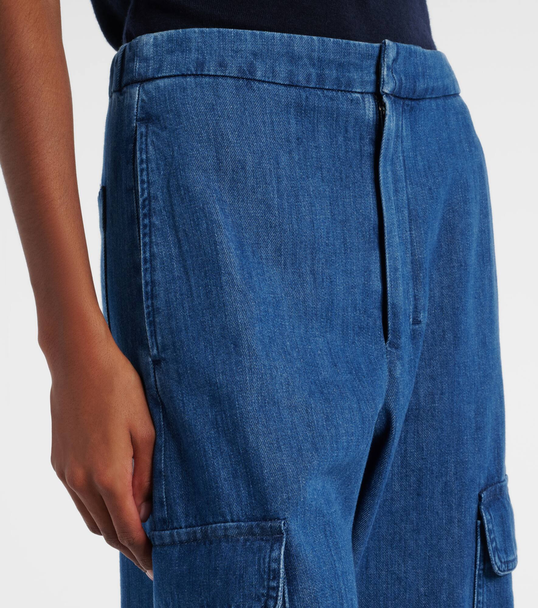 Cropped cargo jeans - 4