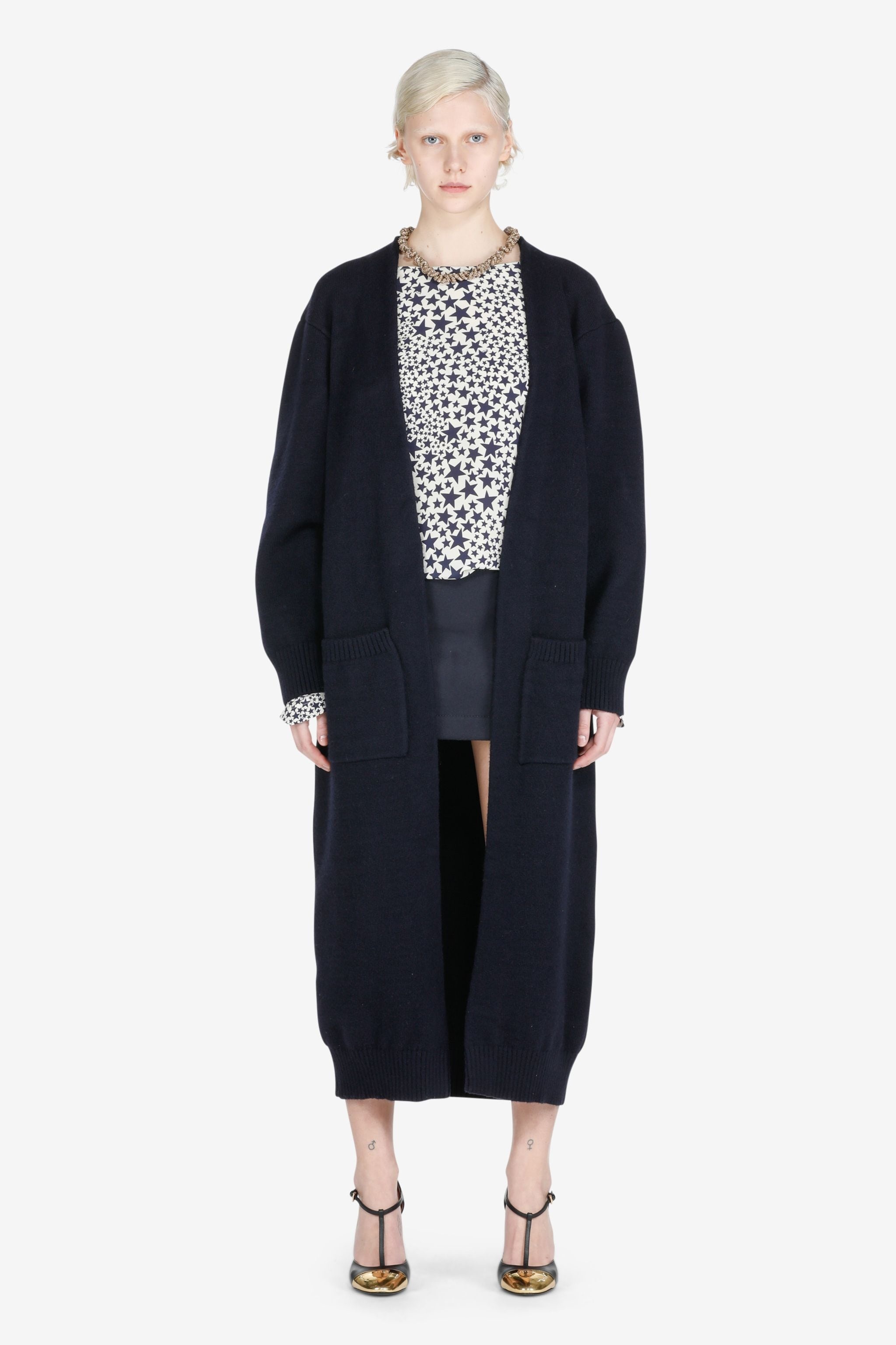 OPEN-FRONT MAXI CARDIGAN - 1