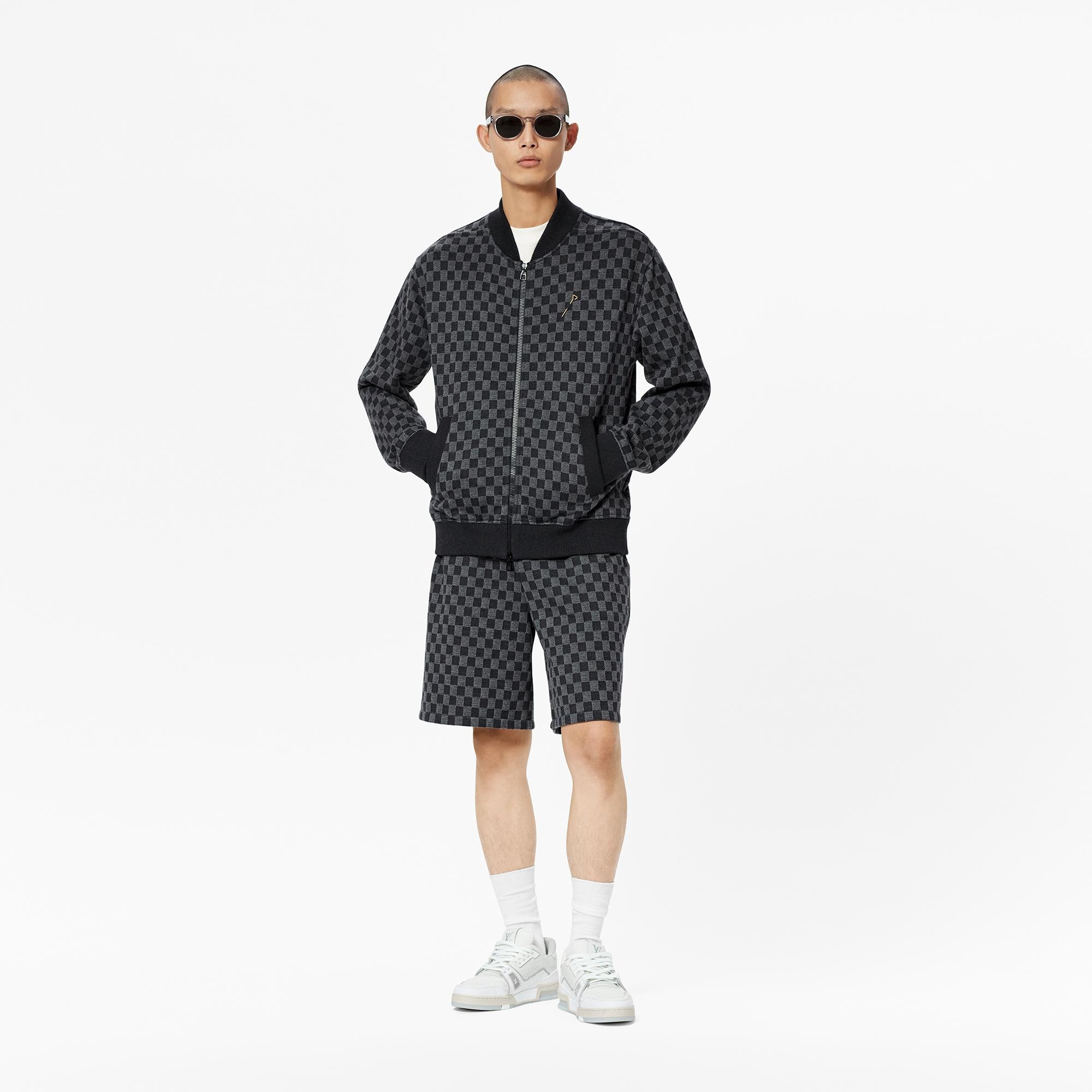 Damier Jacquard Zip-Through Bomber - 2