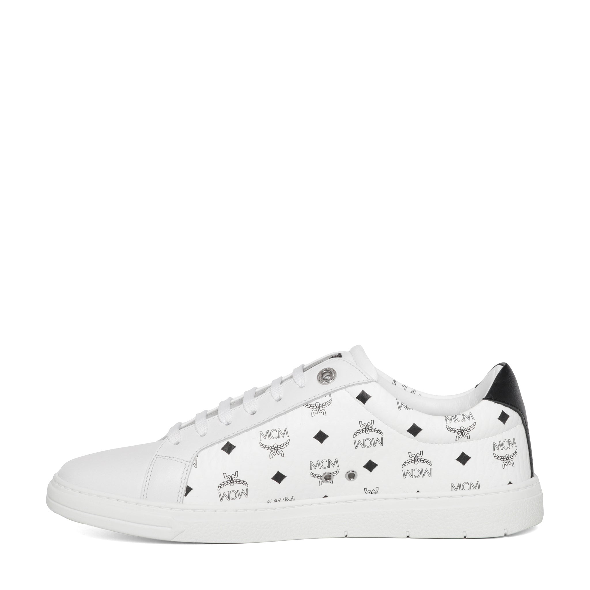 Mcm Men Printed Canvas Terrain Sneakers - 3