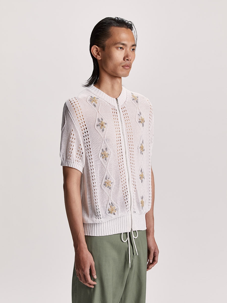 Cormagliano Zipped Tee White - 4