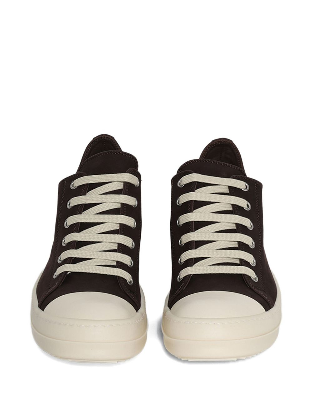 leather low trainers - 2