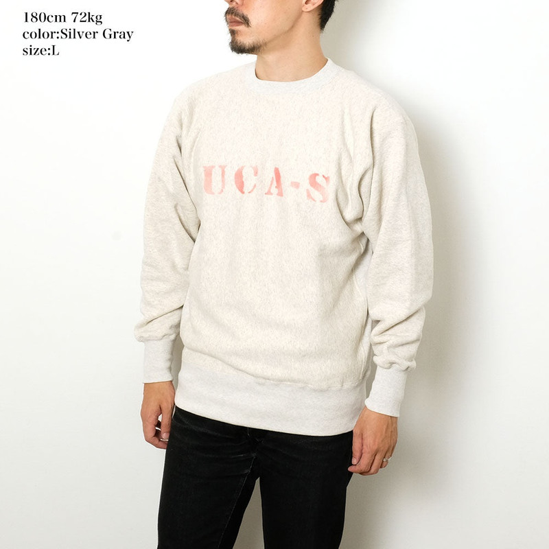 REVERS WEAVE - 2ND PATENT CREWNECK SWEATSHIRT - PRINT - C3-Y019 9