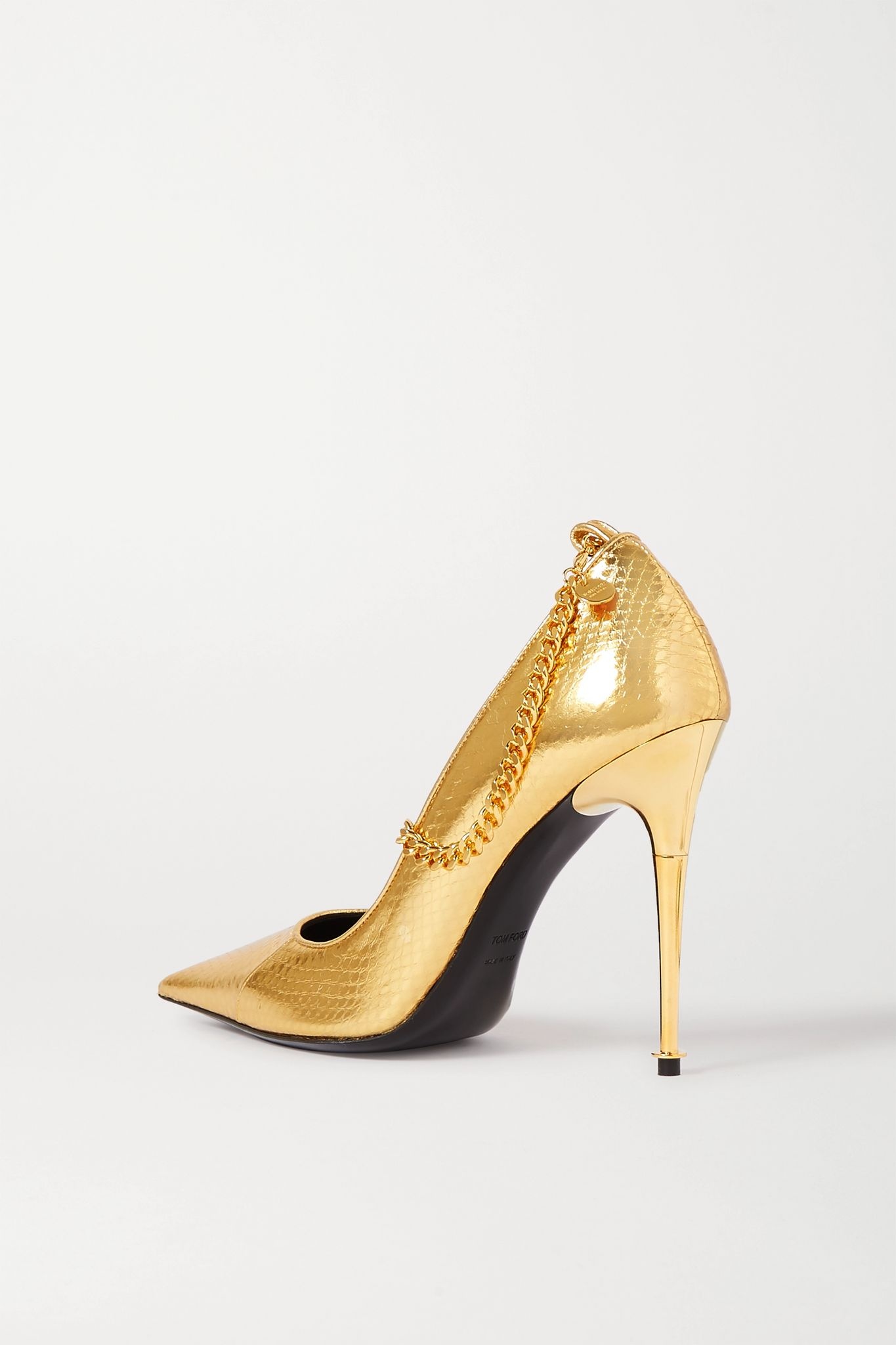 Metallic python pumps  - 4