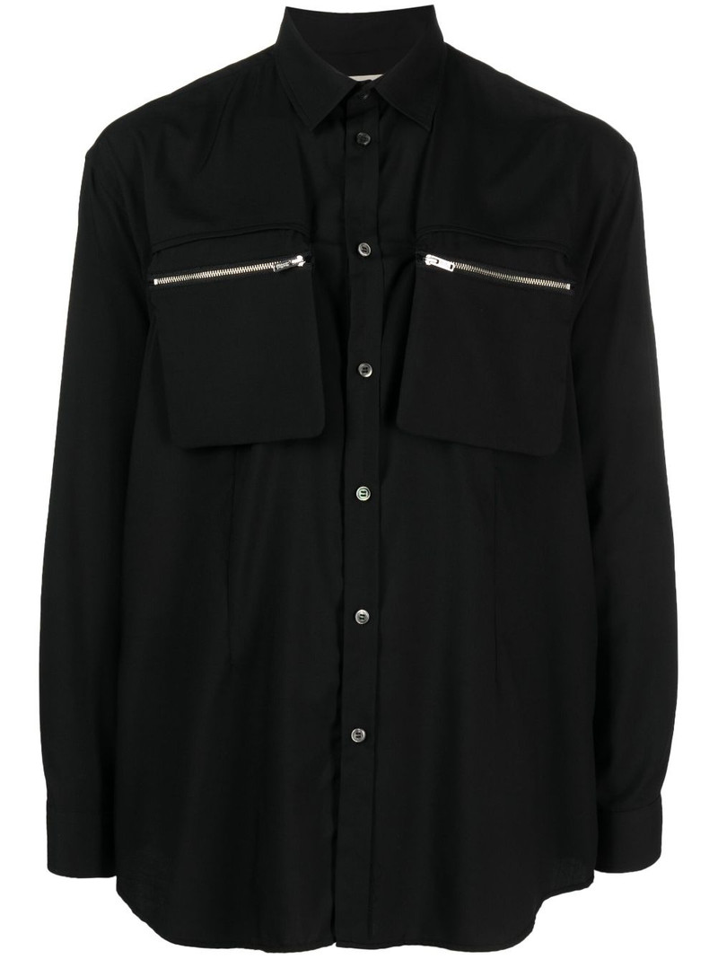 zip-pocket long-sleeve shirt 1