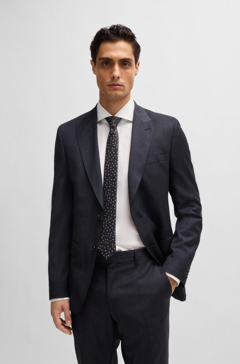 BOSS SILK TIE WITH JACQUARD-WOVEN PATTERN outlook