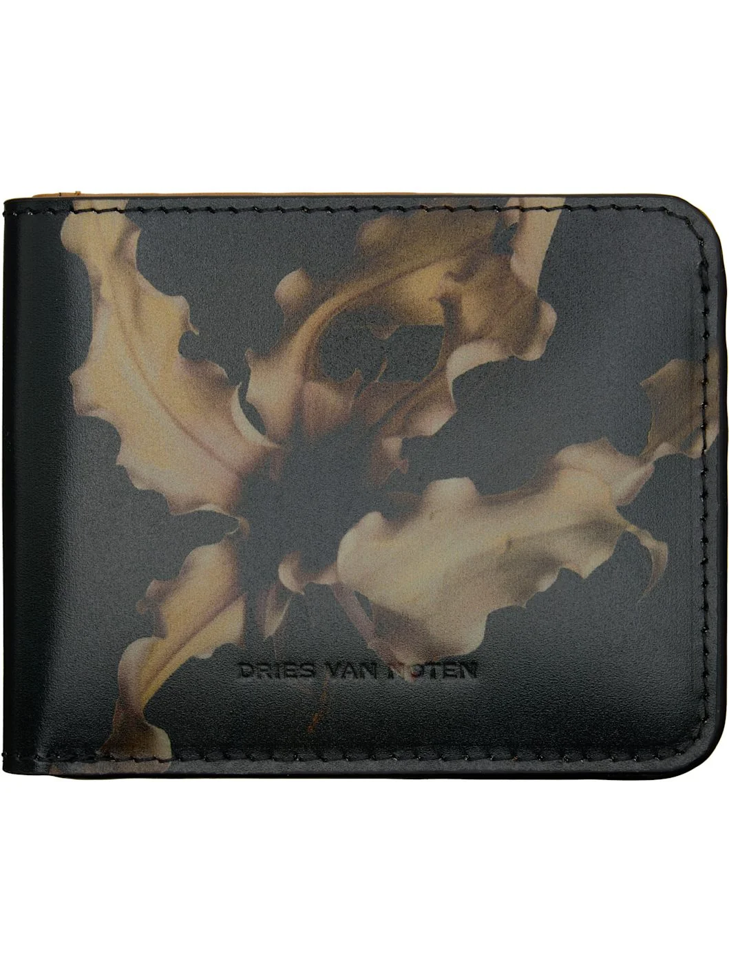 Black & Khaki Floral Wallet - 1