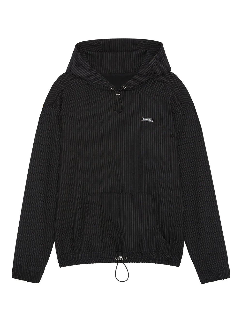pinstripe hooded jacket - 1