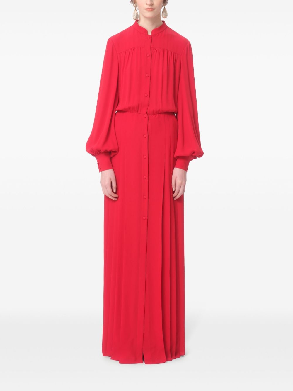 silk georgette gown - 3
