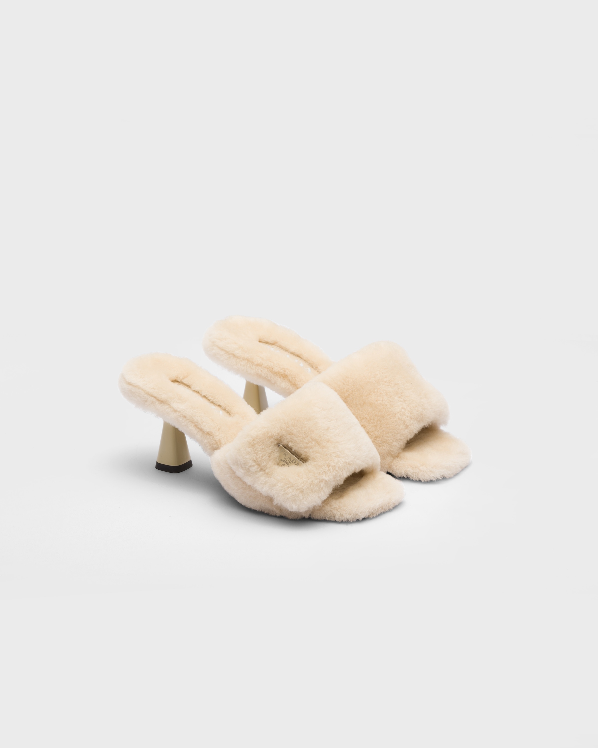 Shearling sandals - 1