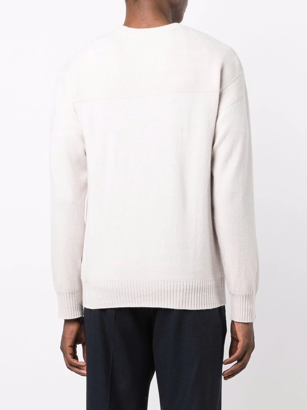 ribbed-knit crewneck sweater - 4