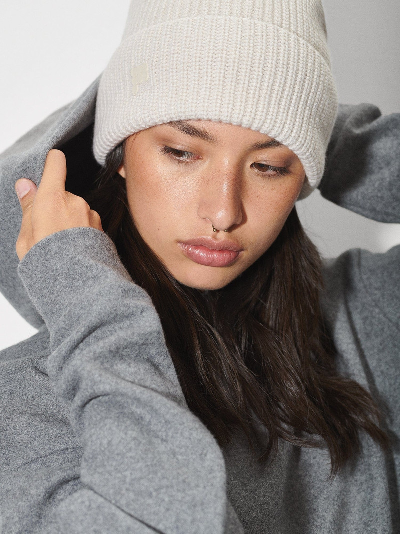 Womens Recycled Wool Jersey Hoodie - Volcanic Grey 4