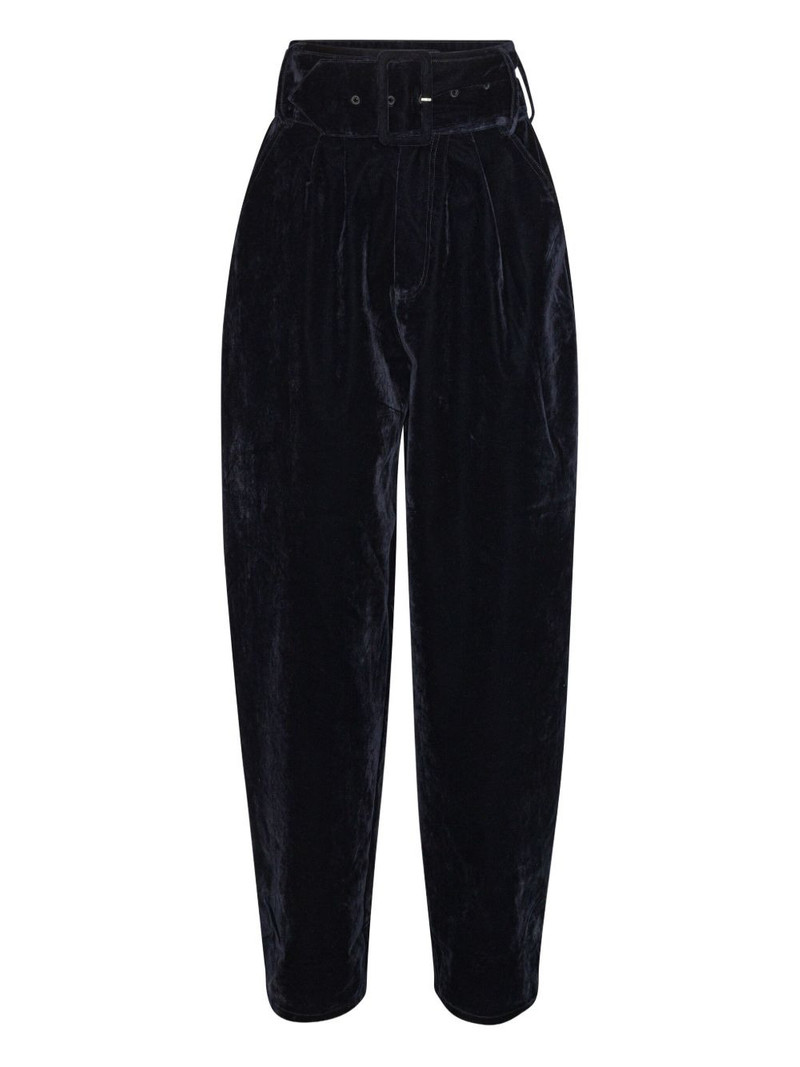 belted tapered trousers 1