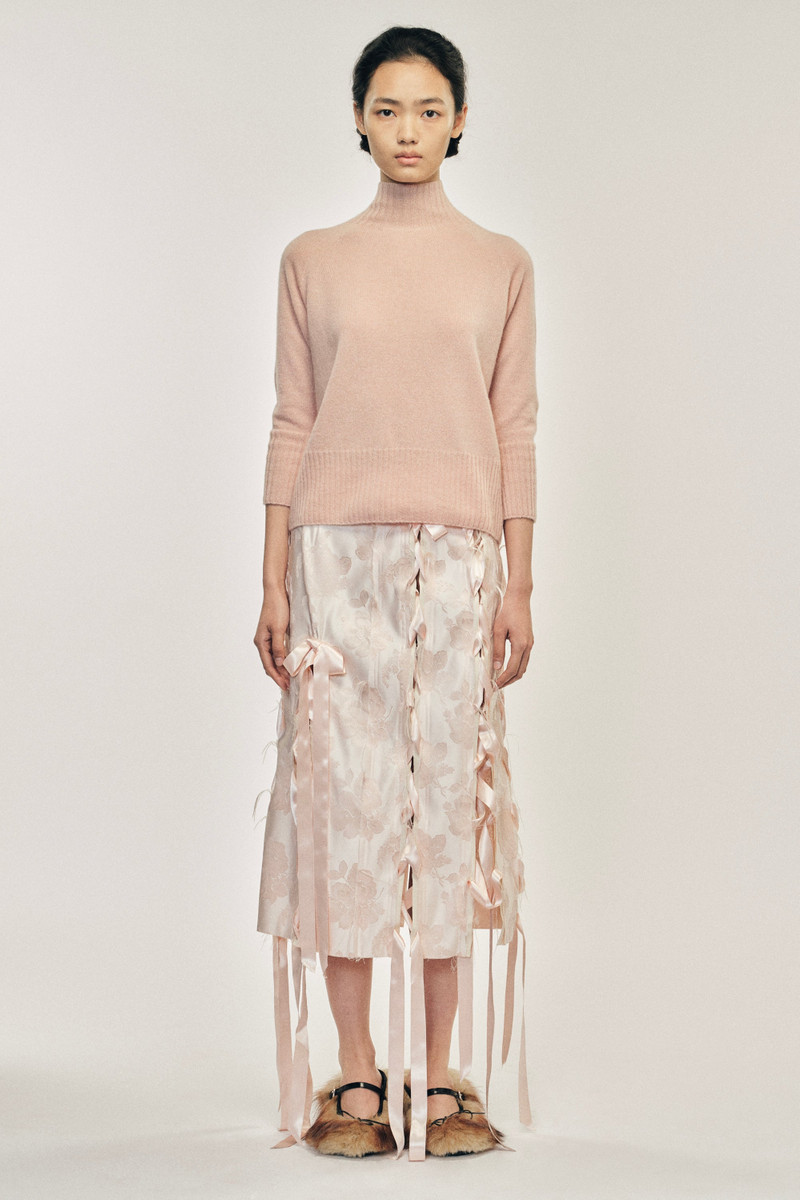 Simone Rocha Cashmere Open Back High Neck Jumper outlook