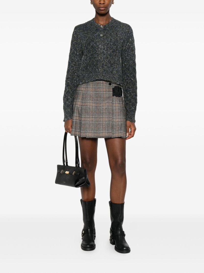 PINKO metallic-knit cardigan outlook