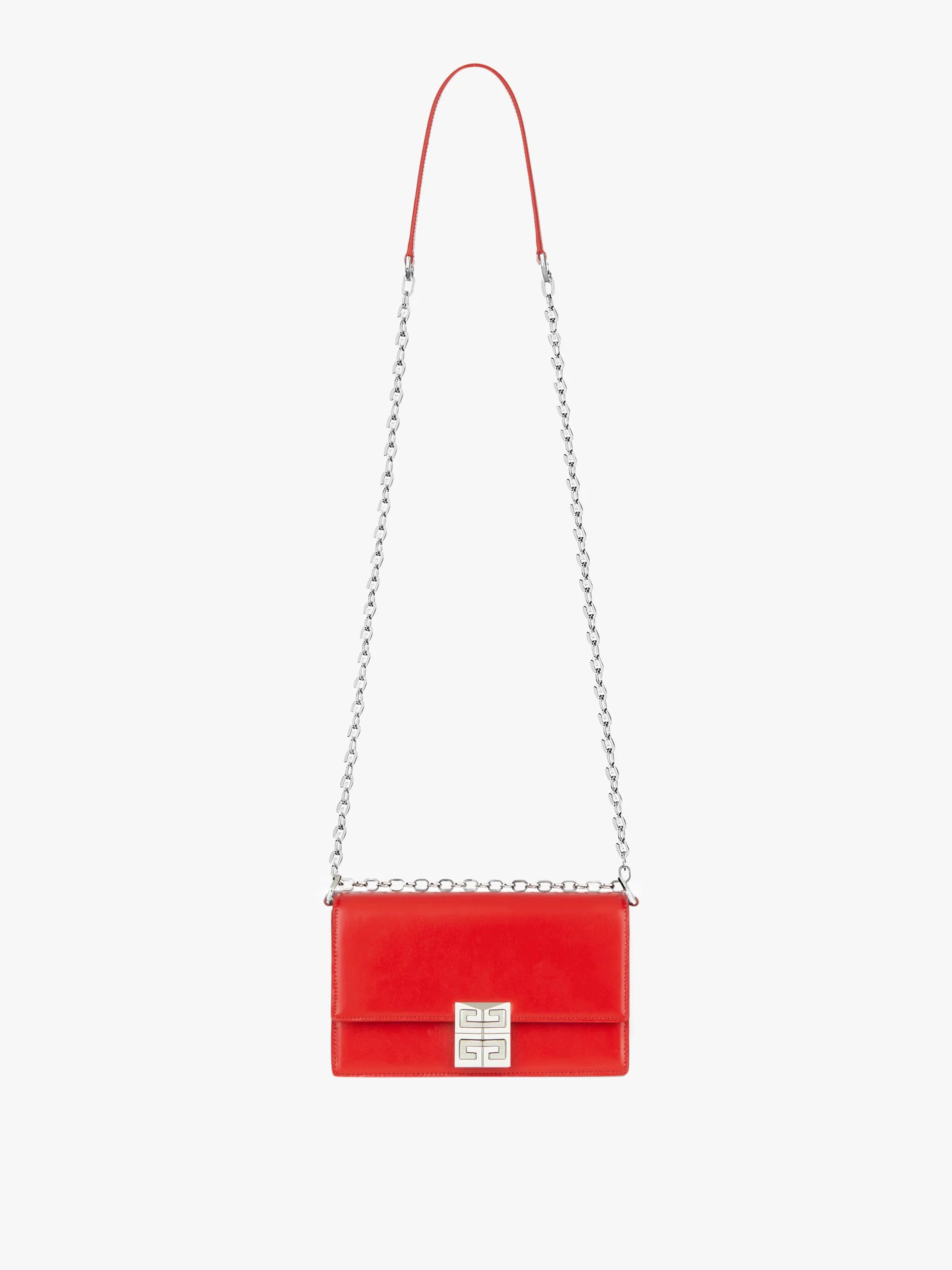 SMALL 4G BAG IN BOX LEATHER WITH CHAIN - 1