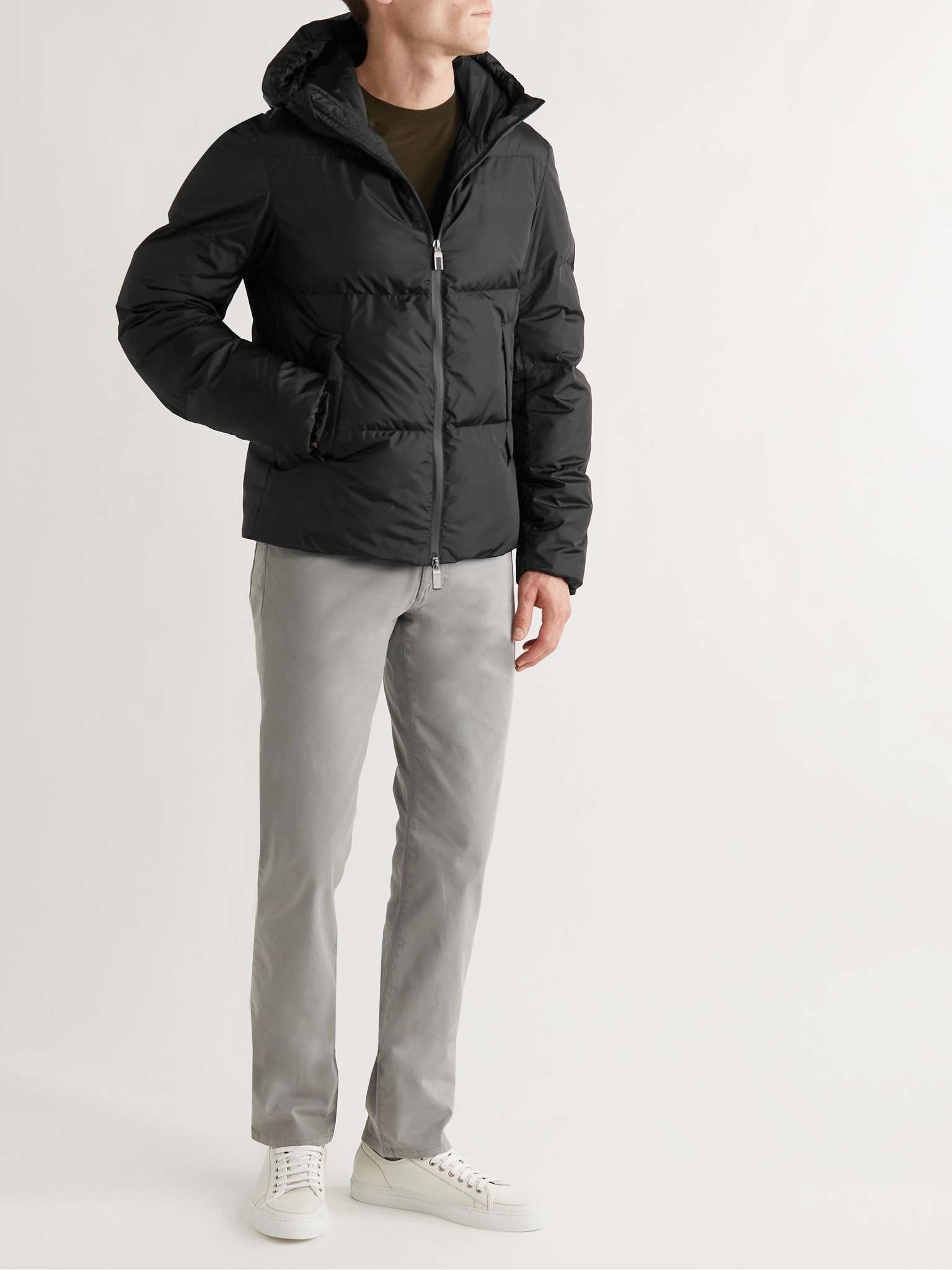 Padded Quilted Shell Hooded Jacket - 2