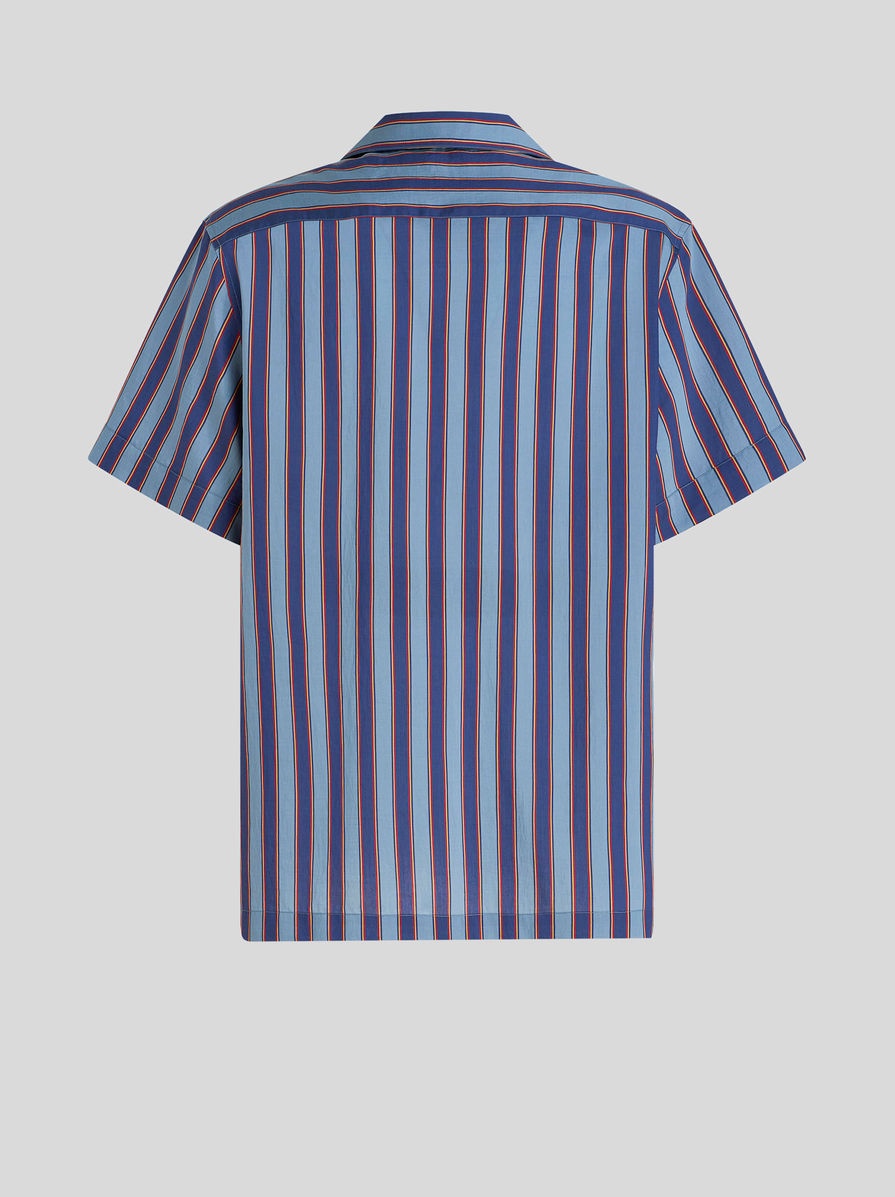 STRIPED BOWLING SHIRT - 5