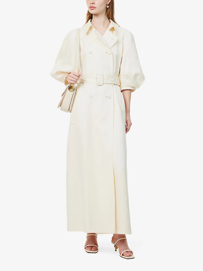 GABRIELA HEARST Iona double-breasted linen maxi dress outlook