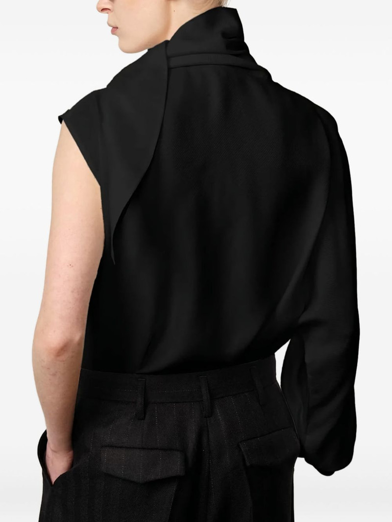 HERSKIND one-sleeve asymmetric blouse outlook