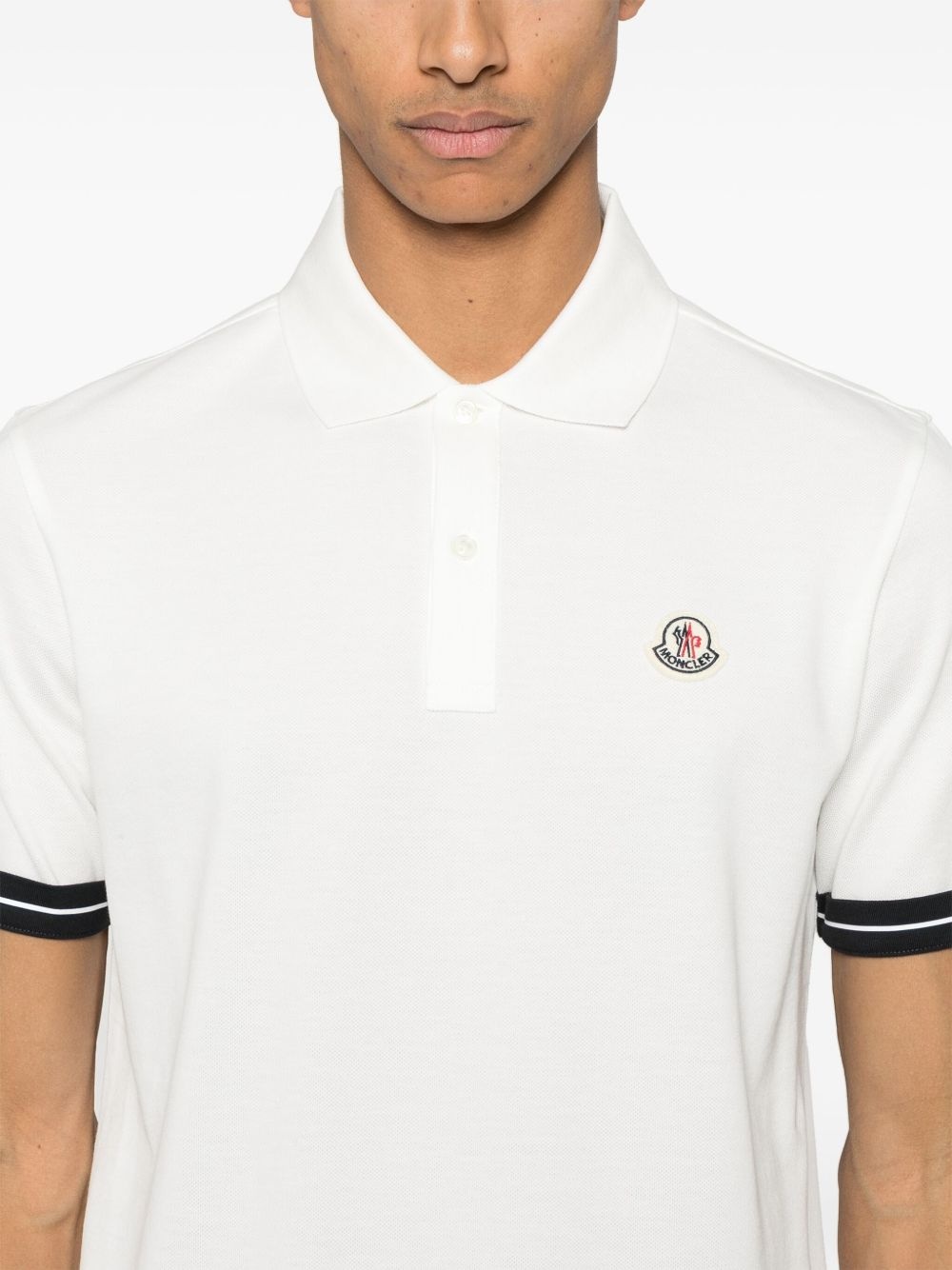 logo piquet polo shirt - 4