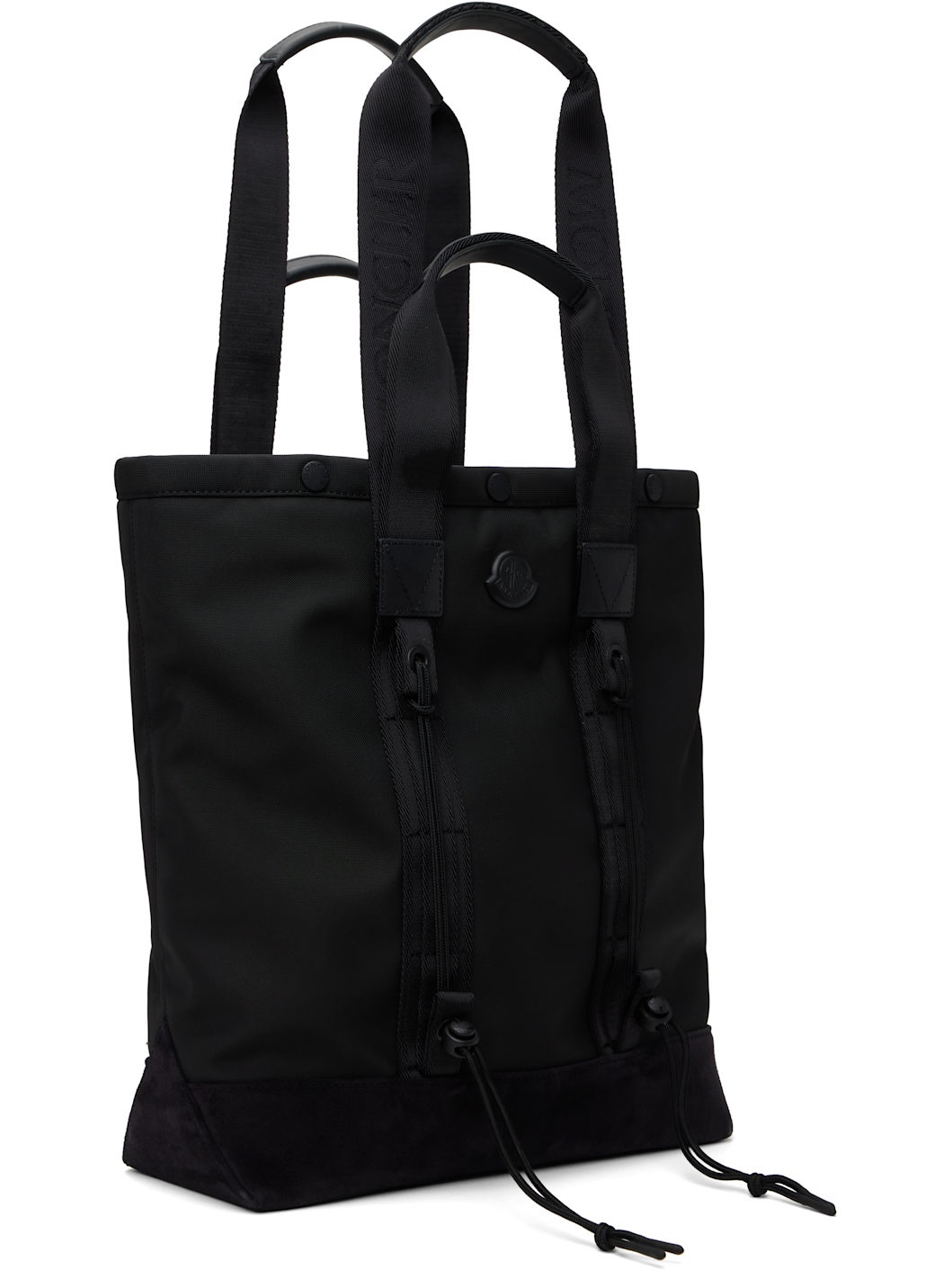 Black Tech Water-Repellent Small Tote - 2
