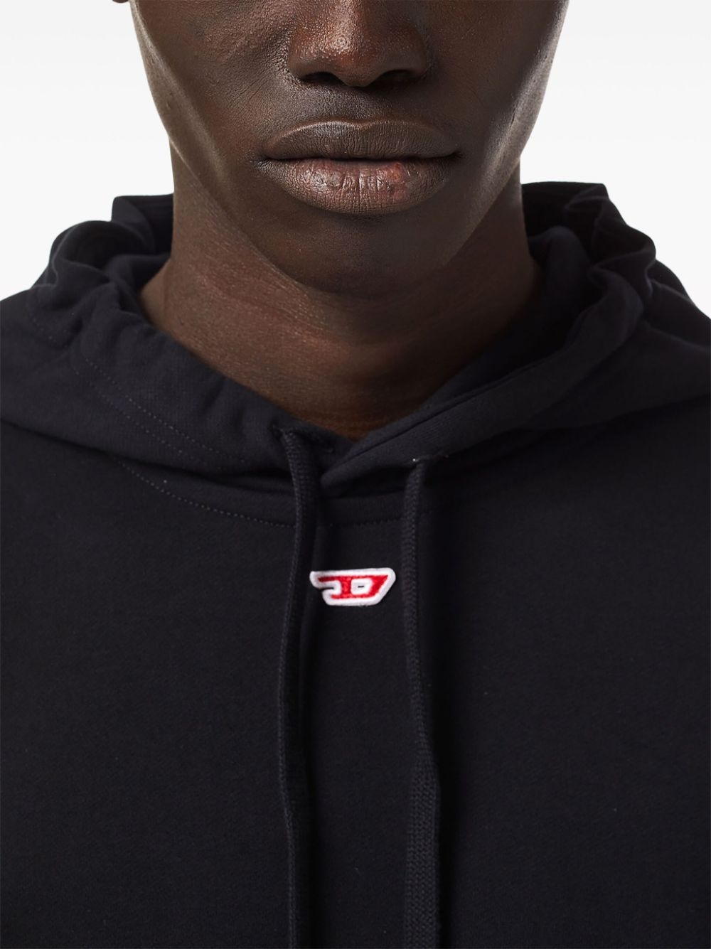 logo-embroidered cotton hoodie - 5