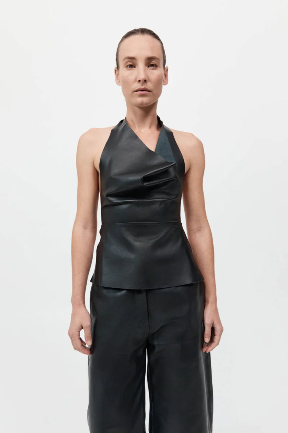 Leather Tie Top - 2