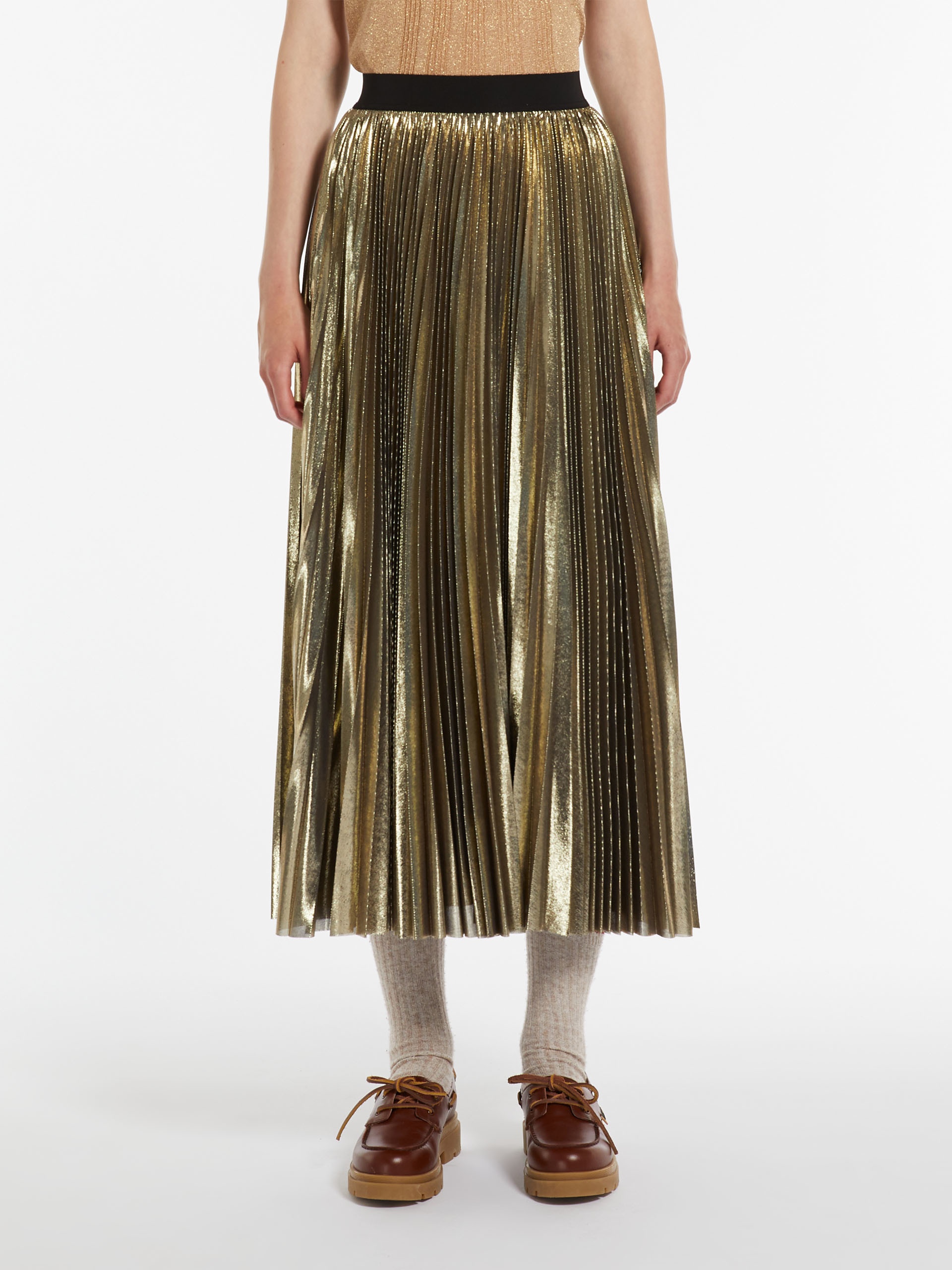 NURRA Pleated georgette skirt - 3