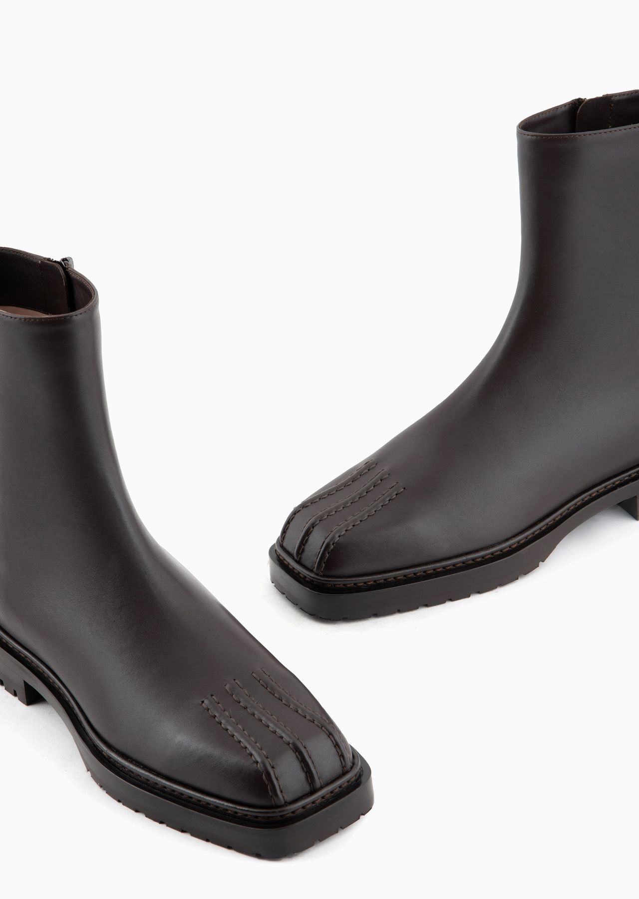 Leather ankle boots - 5