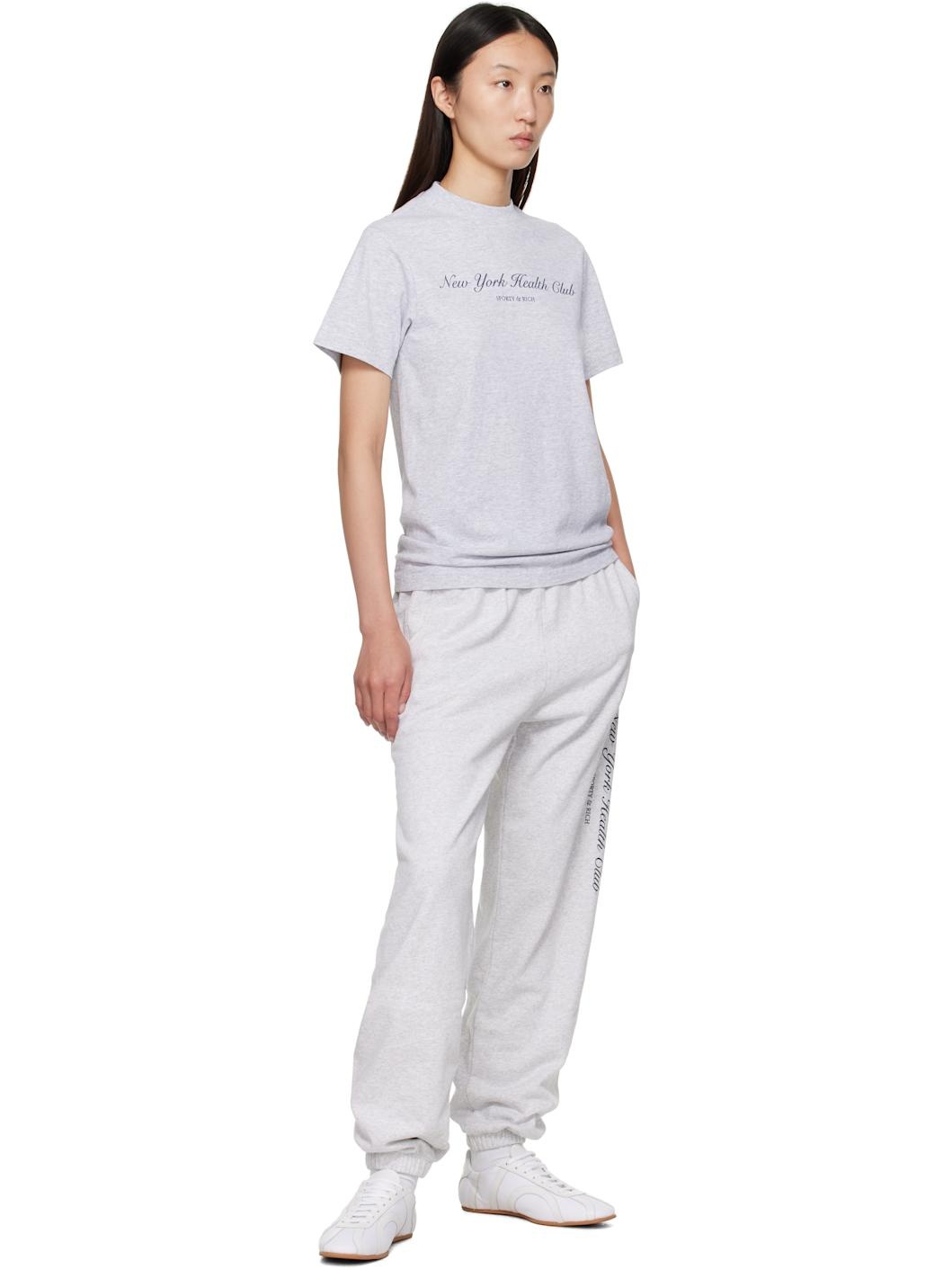 Gray 'NY Health Club' T-shirt - 4
