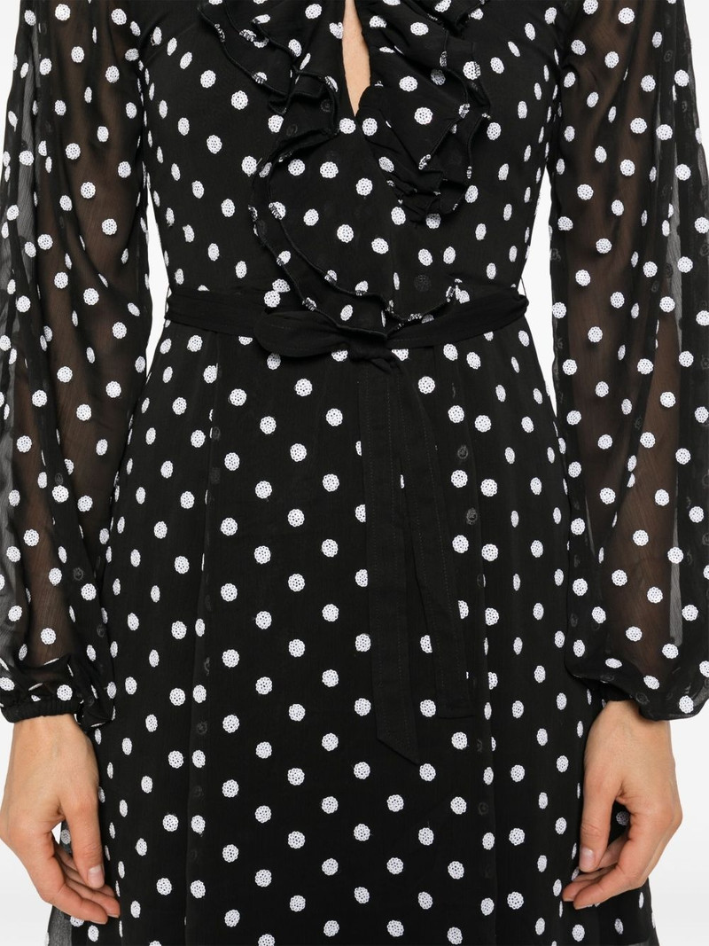 ruffle-detail chiffon mini dress 5