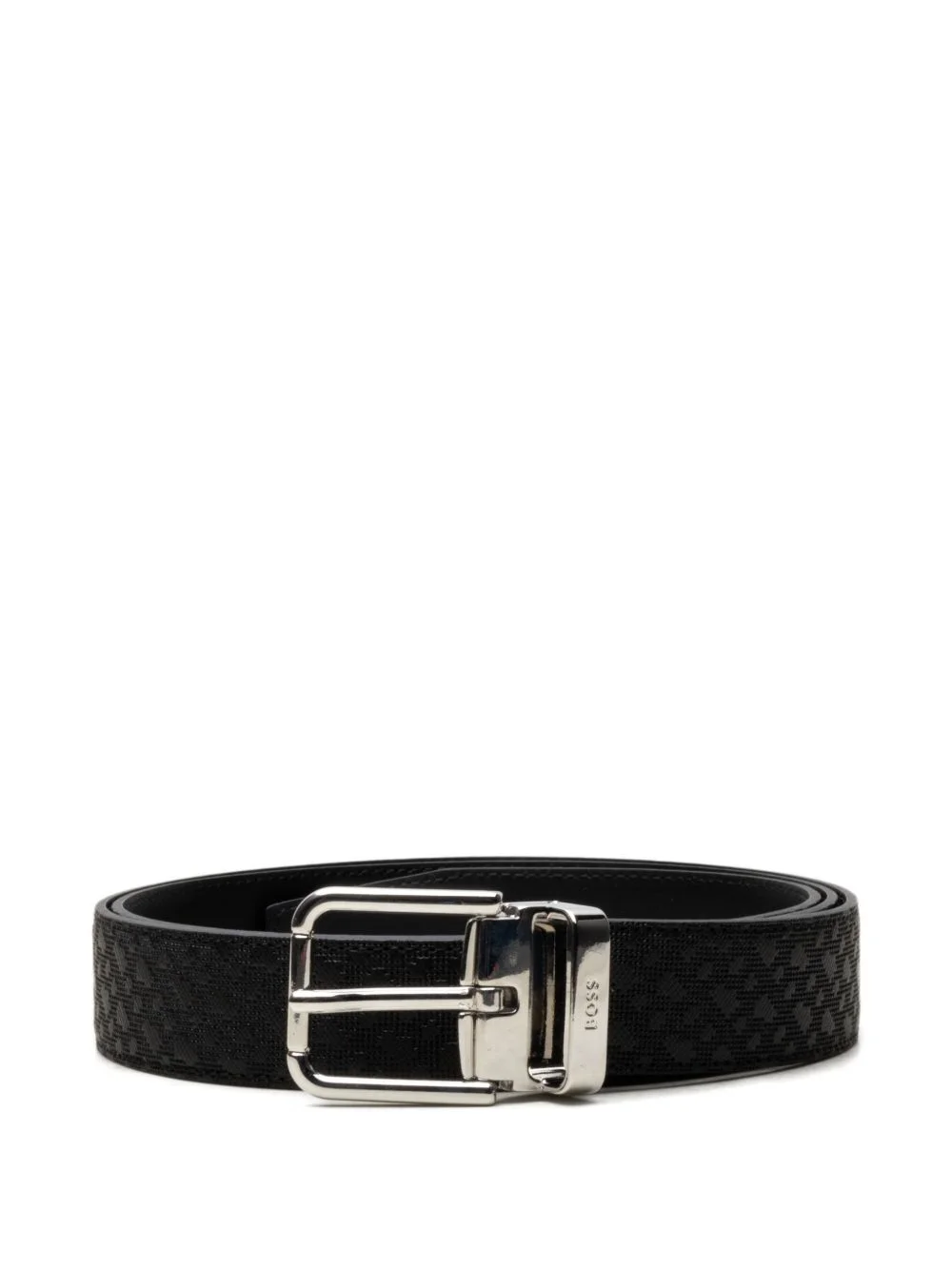 textured buckle belt - 1