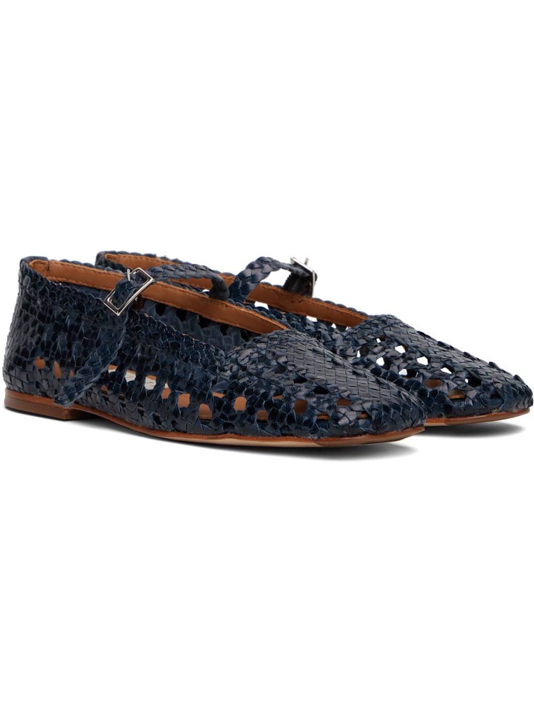 Navy Yeida Ballerina Flats - 4