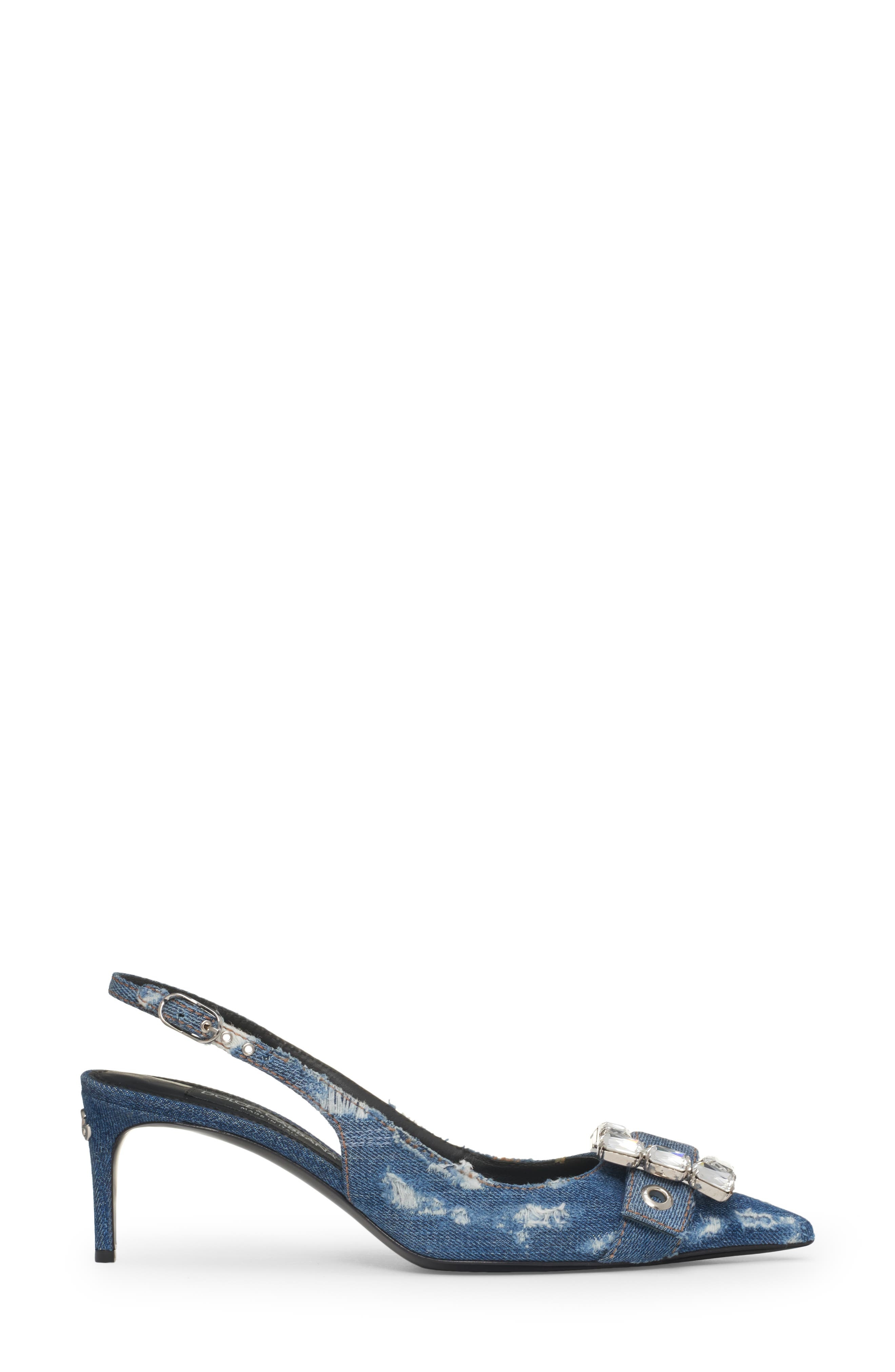 Devotion Crystal Buckle Slingback Pump - 3