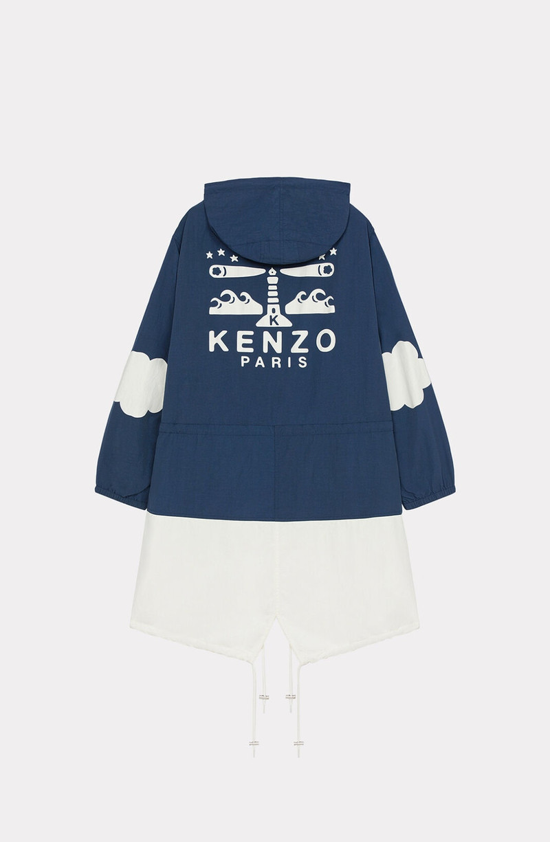KENZO 'Sailor' long windbreaker outlook