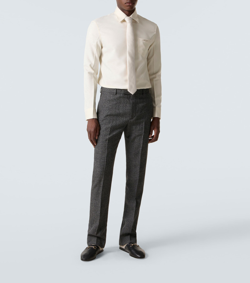 GUCCI GG wool straight pants outlook