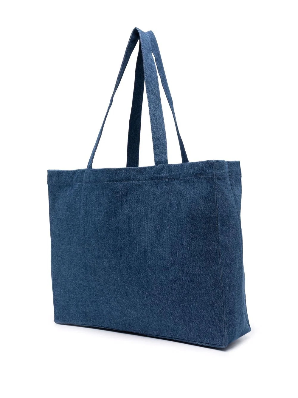 logo-print denim tote bag - 3