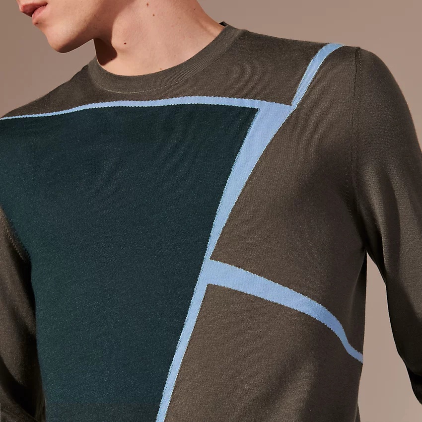 "Geometrie Variable" crewneck sweater - 3